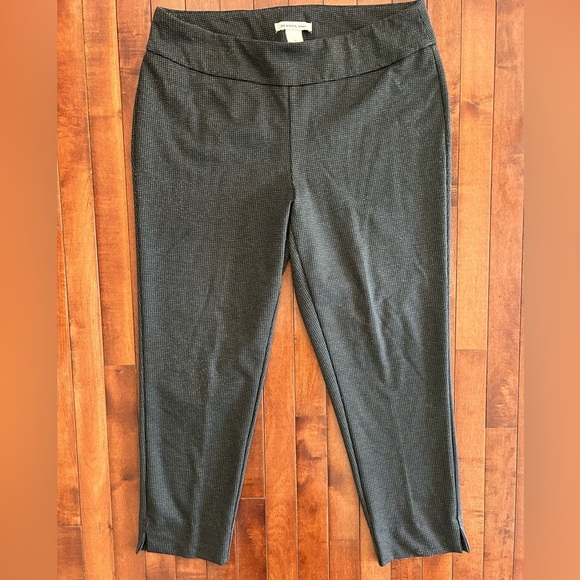 Zac & Rachel Pants - Zac & Rachel Herringbone Gray Slim Fit Pants Size 1X